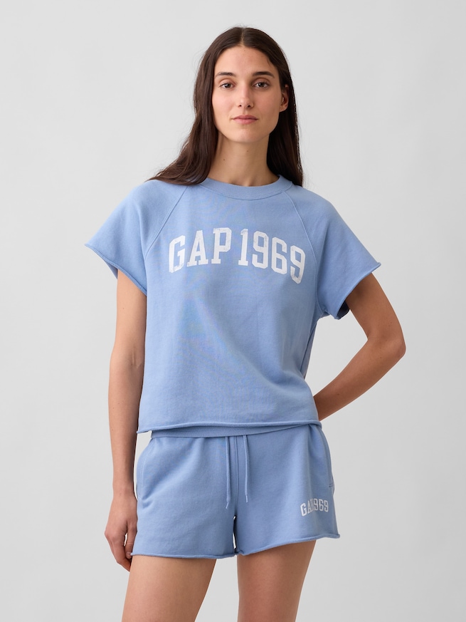 リラックスフィット フレンチテリー グラフィック Tシャツ-0