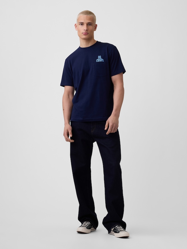 エブリディ ソフト リラックスフィット ブラナンベア ポケットTシャツ-1