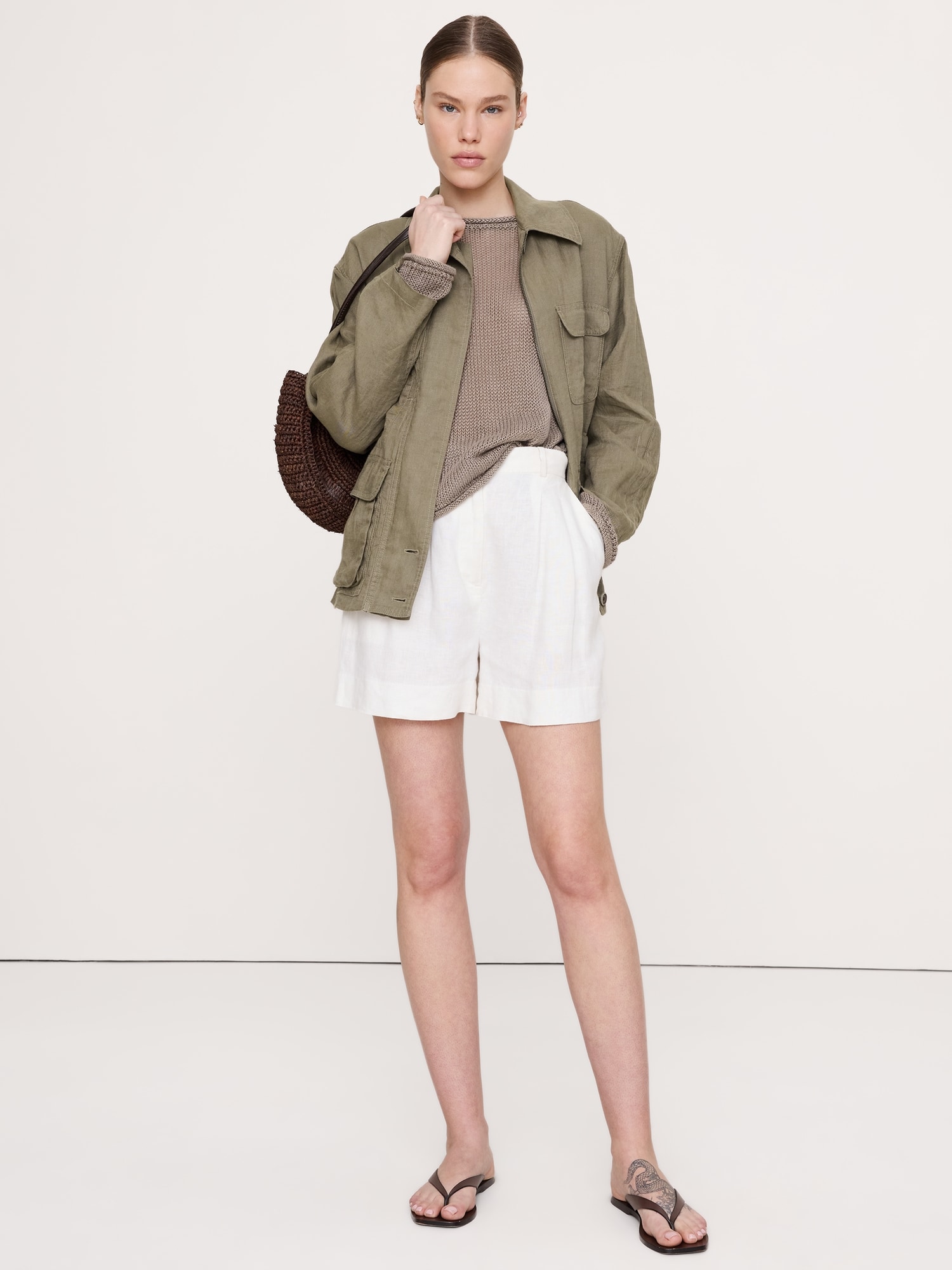 MANTEAU DE TRAVAIL EN LIN