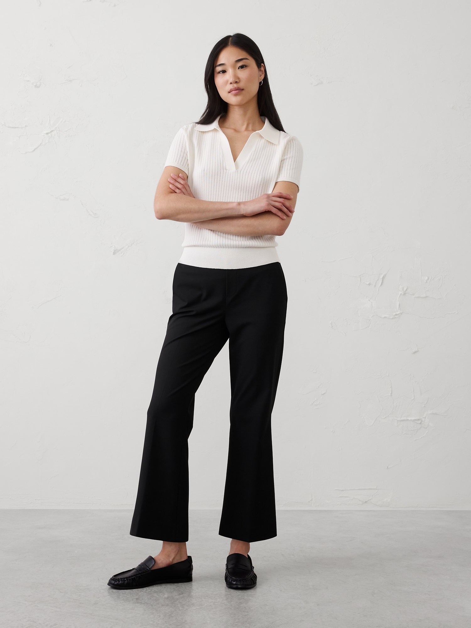 Hayden Sculpted Bootcut High-Rise Stretch Cropped Pant