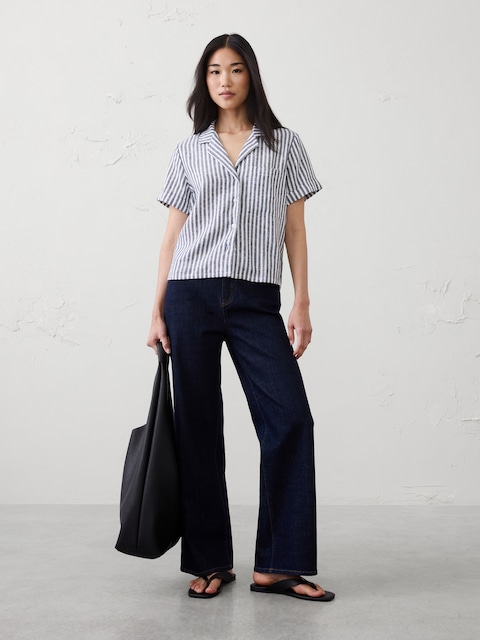 CHEMISE EN MÉLANGE DE LIN