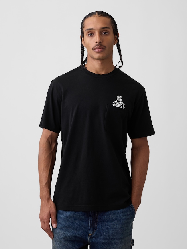 エブリディ ソフト リラックスフィット ブラナンベア ポケットTシャツ-1