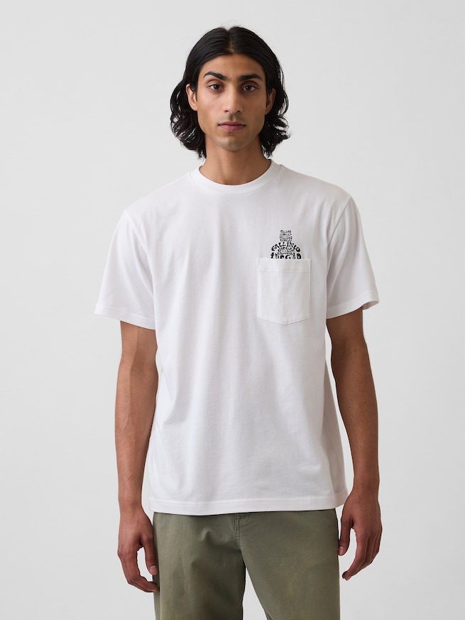 エブリディ ソフト リラックスフィット ブラナンベア ポケットTシャツ-1