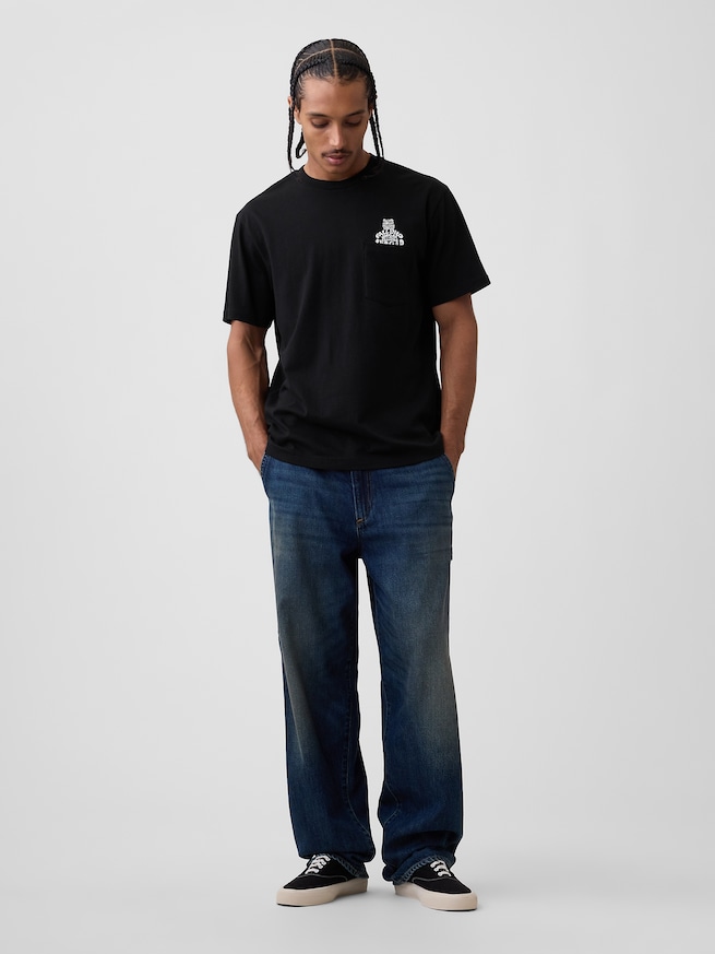 エブリディ ソフト リラックスフィット ブラナンベア ポケットTシャツ-2