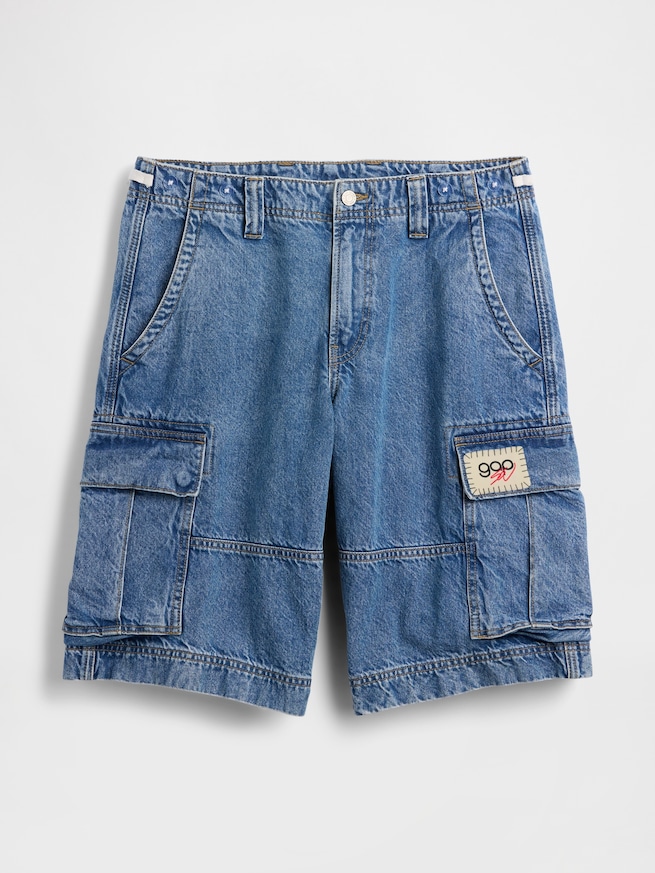 Gap &times; Sean Wotherspoon 13インチ デニムカーゴ バギーショートパンツ-4