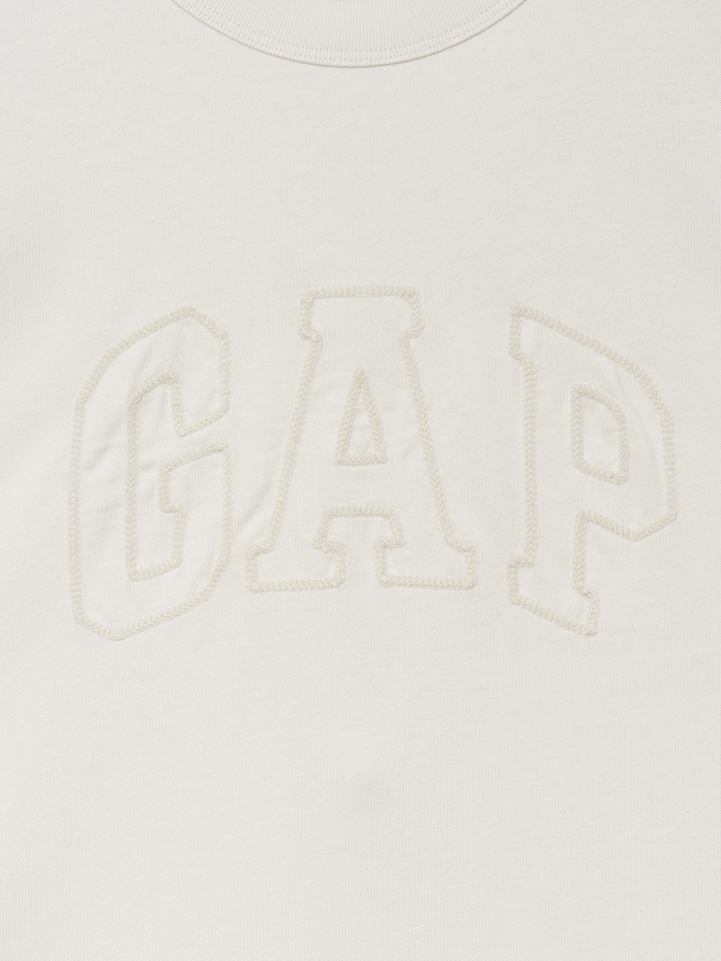 ヘビーウェイト GAPロゴ リラックスフィット クロップドTシャツ-1