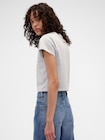Gap x Victoria Beckham オーガニックコットン ロゴ クロップドTシャツ-2