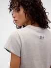 Gap x Victoria Beckham オーガニックコットン ロゴ クロップドTシャツ-3