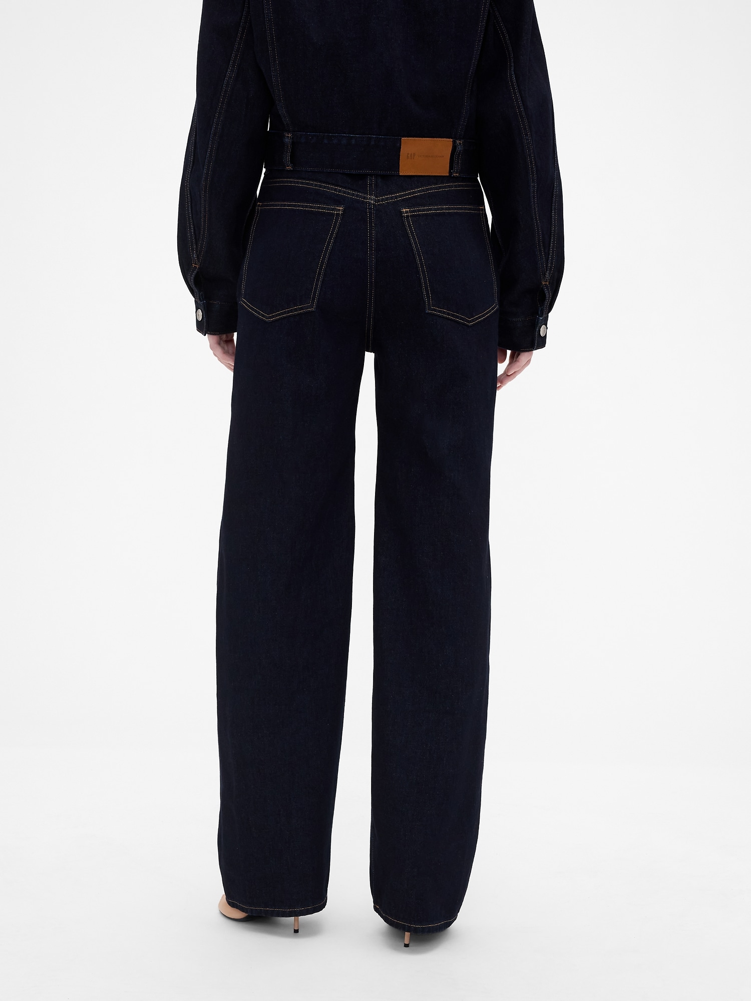 Gap &times; Victoria Beckham ハイライズ ストレートデニム-3