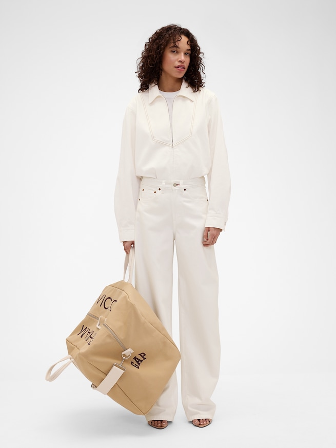 Gap &times; Victoria Beckham デニム ジップアップシャツ-2