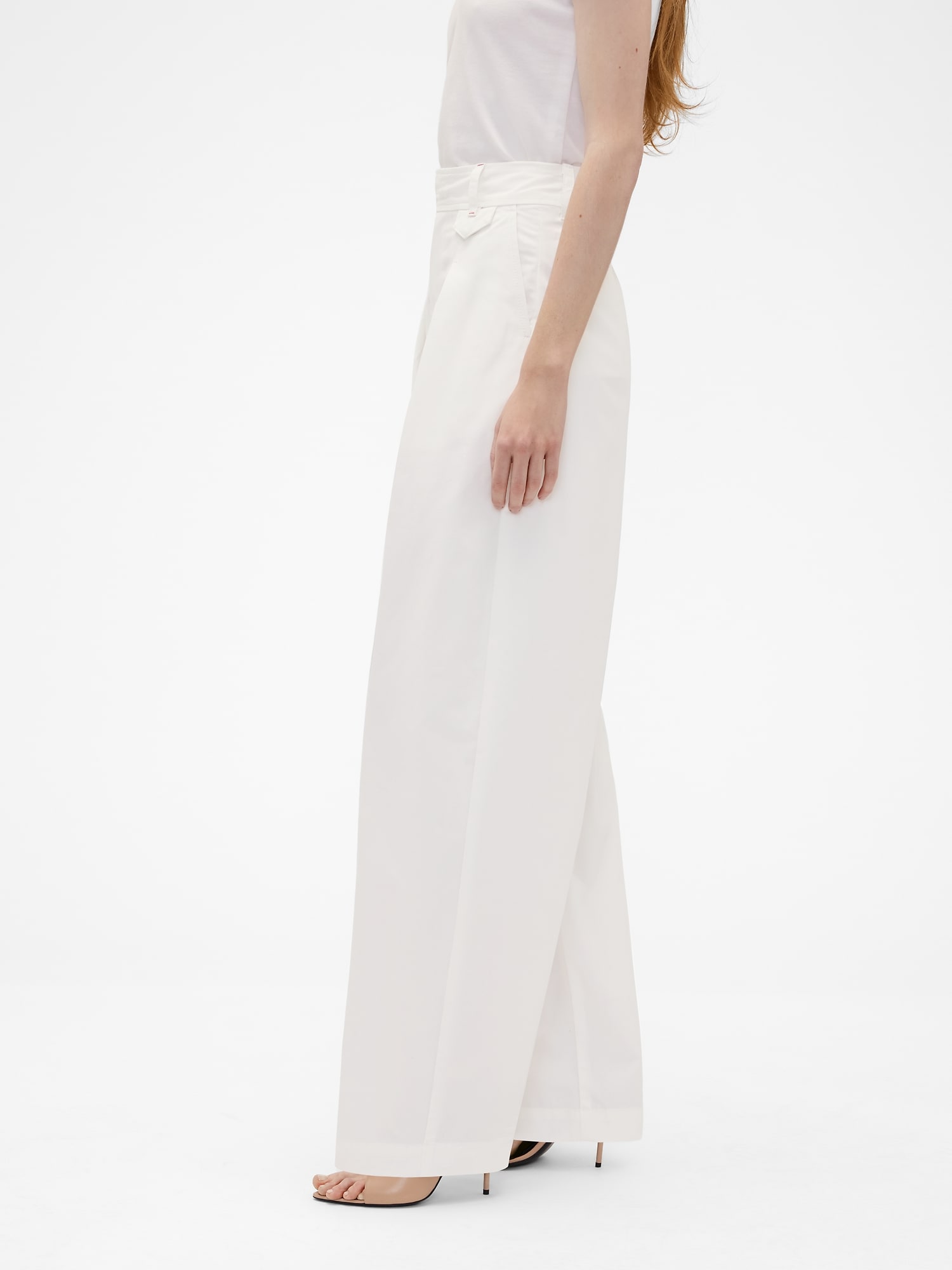 × Victoria Beckham High Rise Pleated Arc Trouser