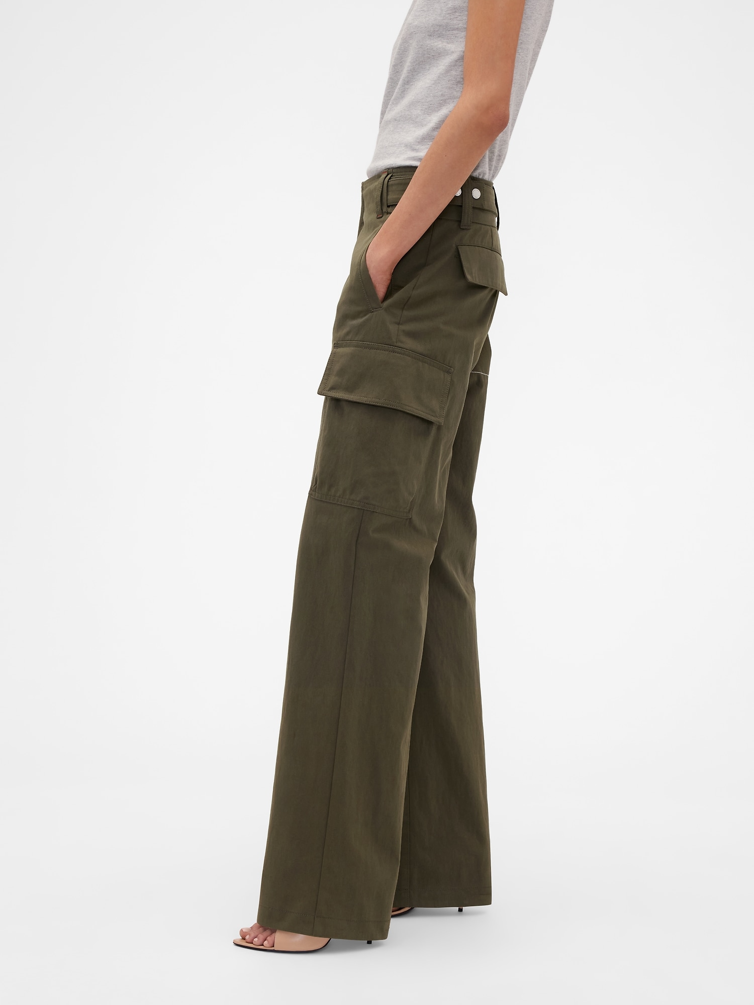 Gap &times; Victoria Beckham ハイライズ カーゴパンツ-3
