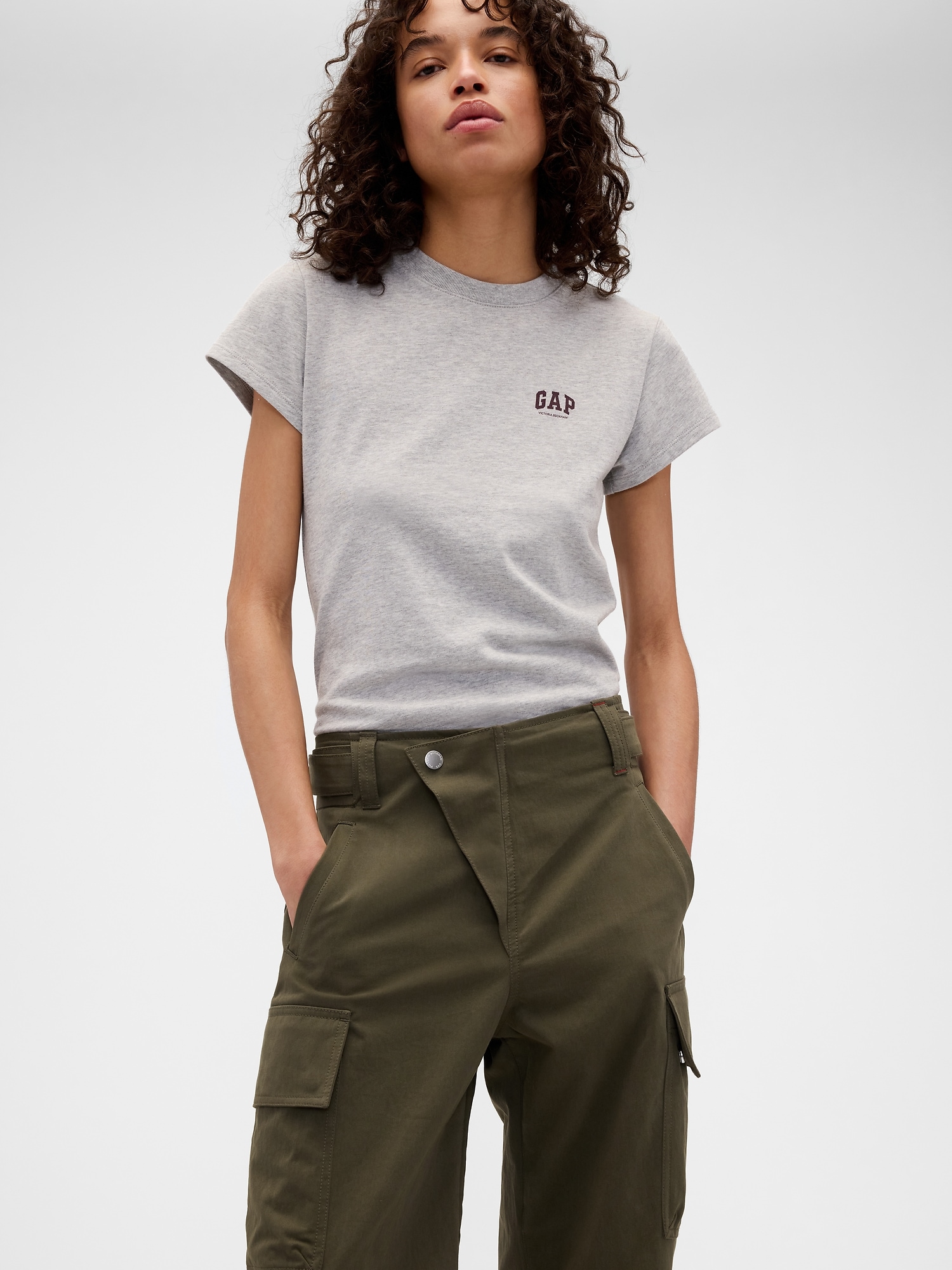 Gap &times; Victoria Beckham ハイライズ カーゴパンツ-5