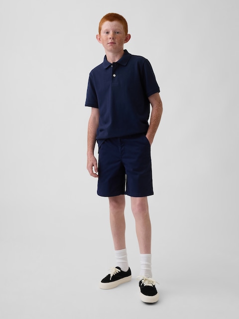 Kids Modern Uniform Khaki Shorts