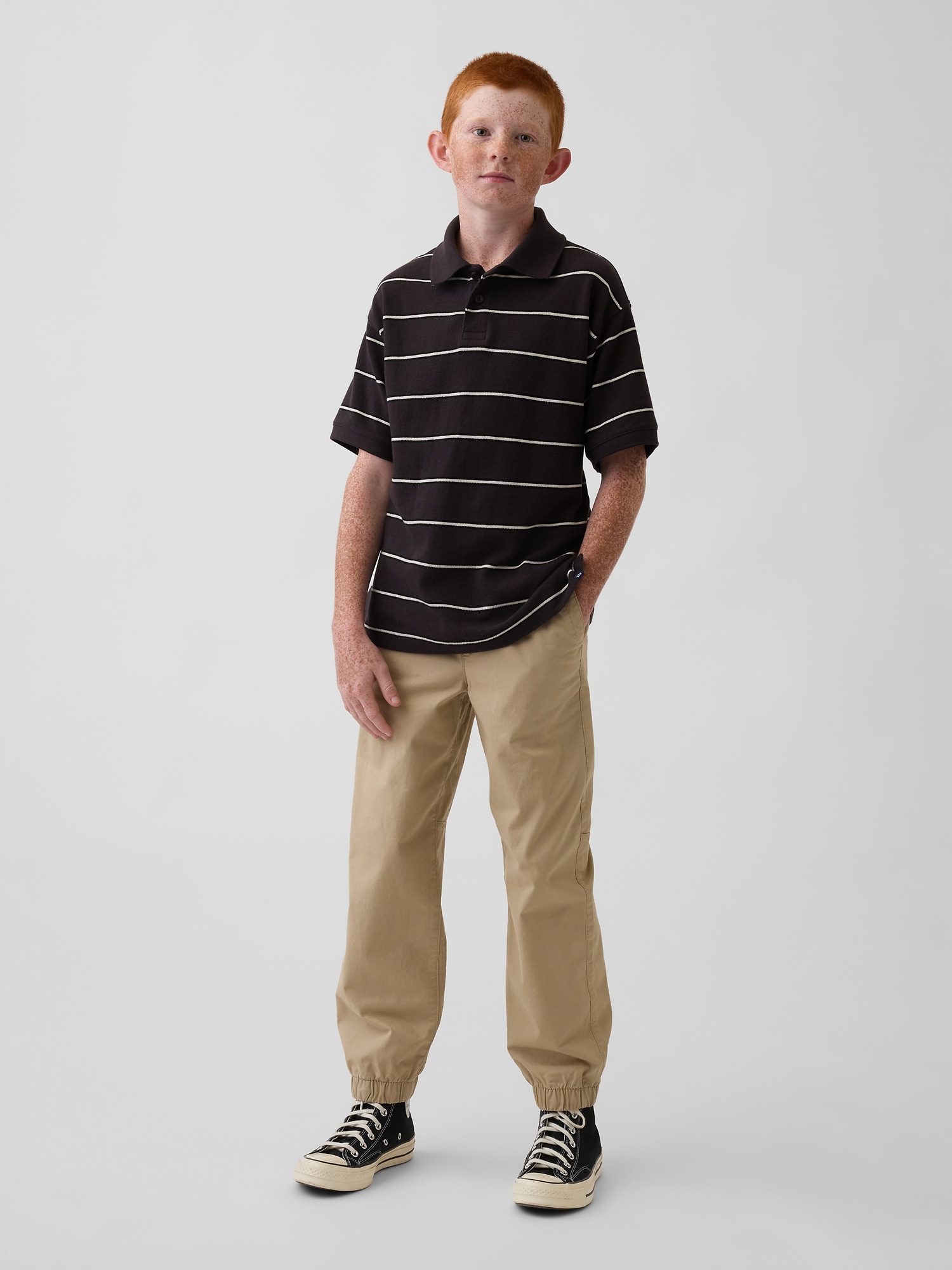 Kids Relaxed Pique Polo Shirt