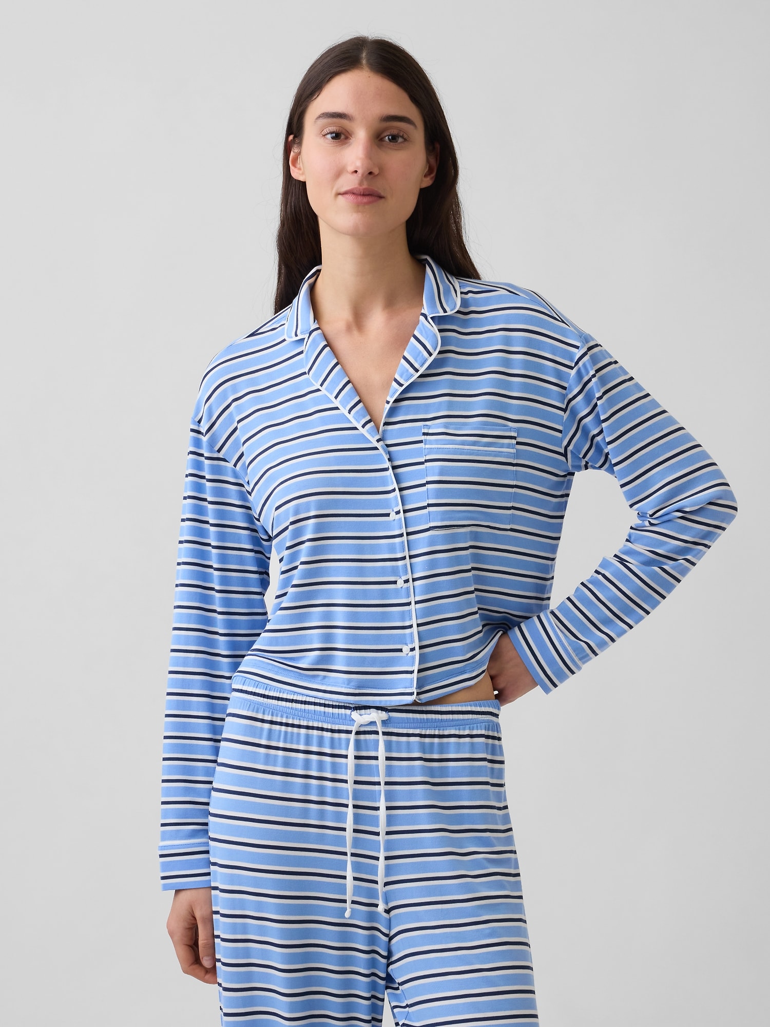 Softest Modal Crop PJ Top