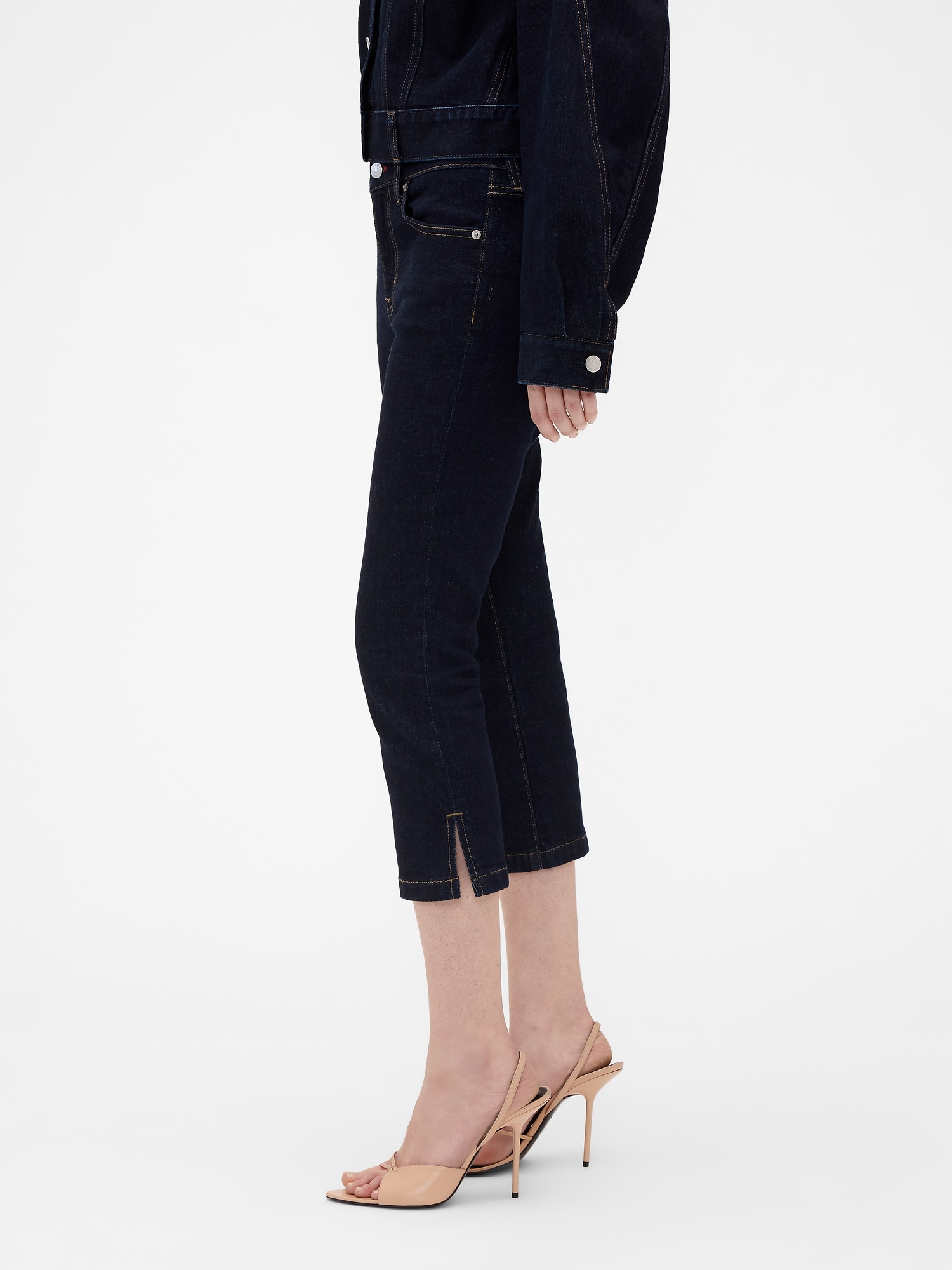 Gap &times; Victoria Beckham ローライズ カプリデニム-2