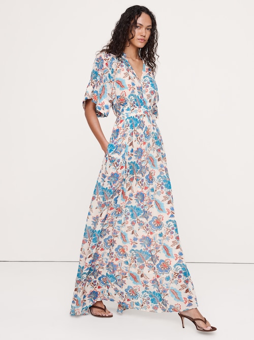 タイバック マキシドレス