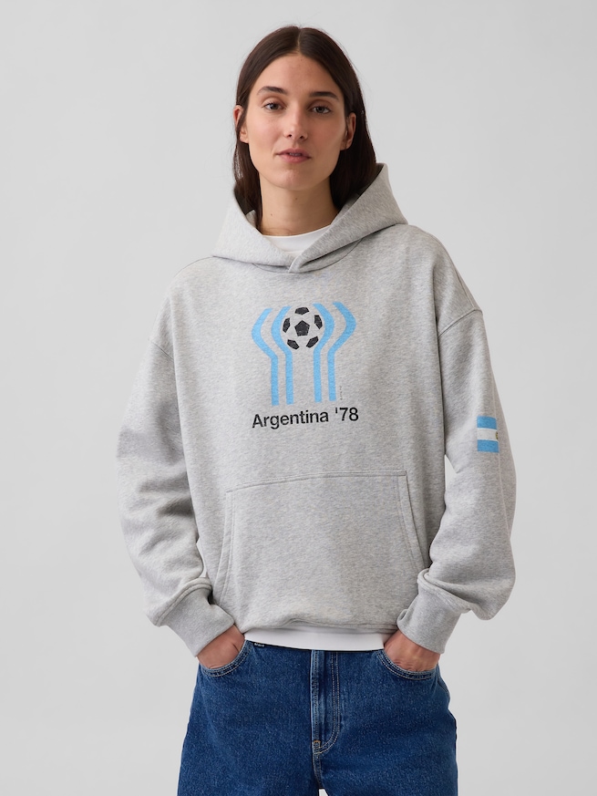 FIFA WORLD CUP&trade; ヴィンテージソフト フレンチテリー オーバーサイズ パーカー-4