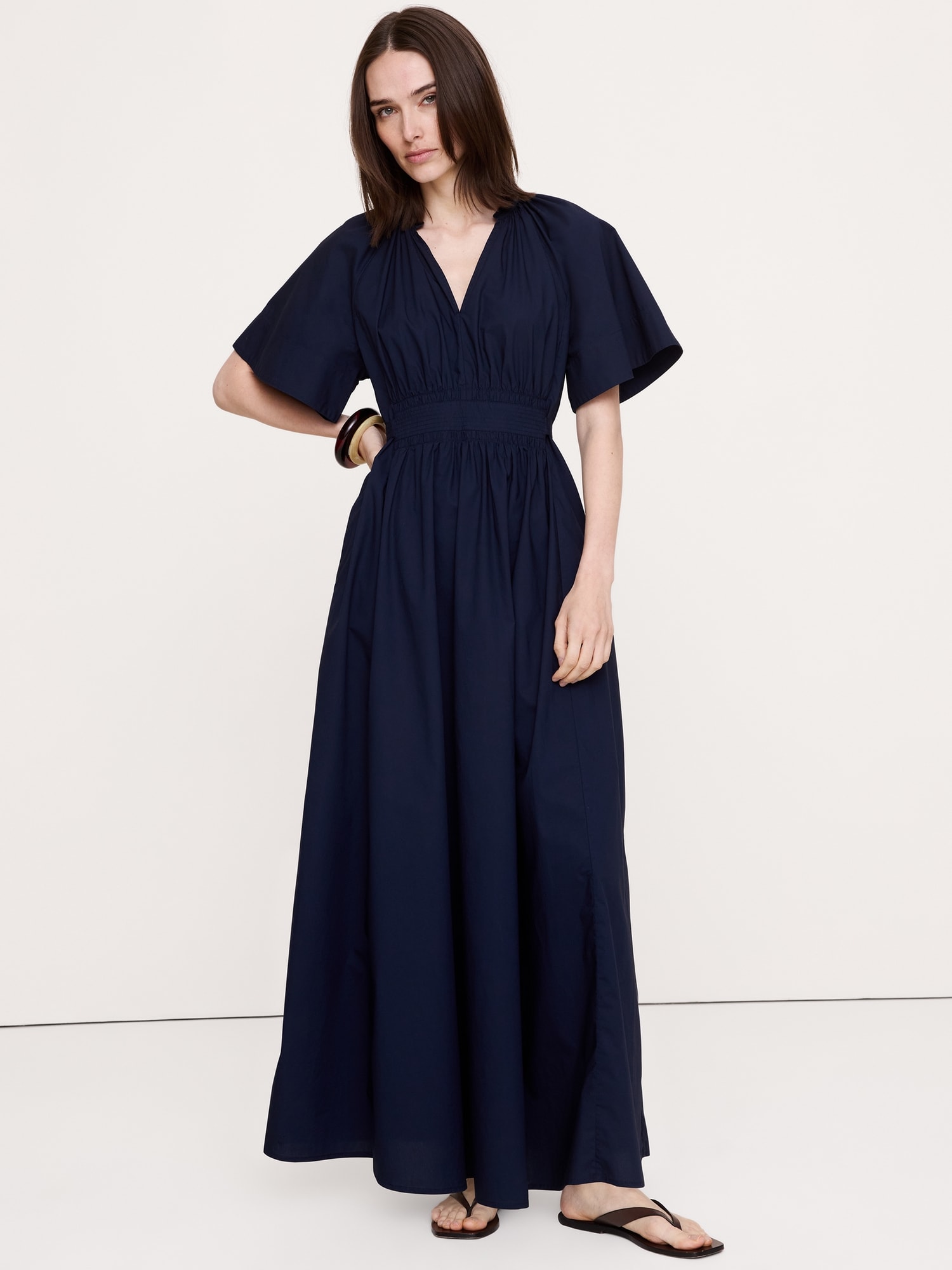 Tie-Back Maxi Dress