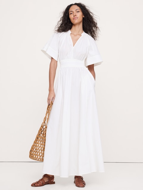 ROBE LONGUE À NOUER AU DOS