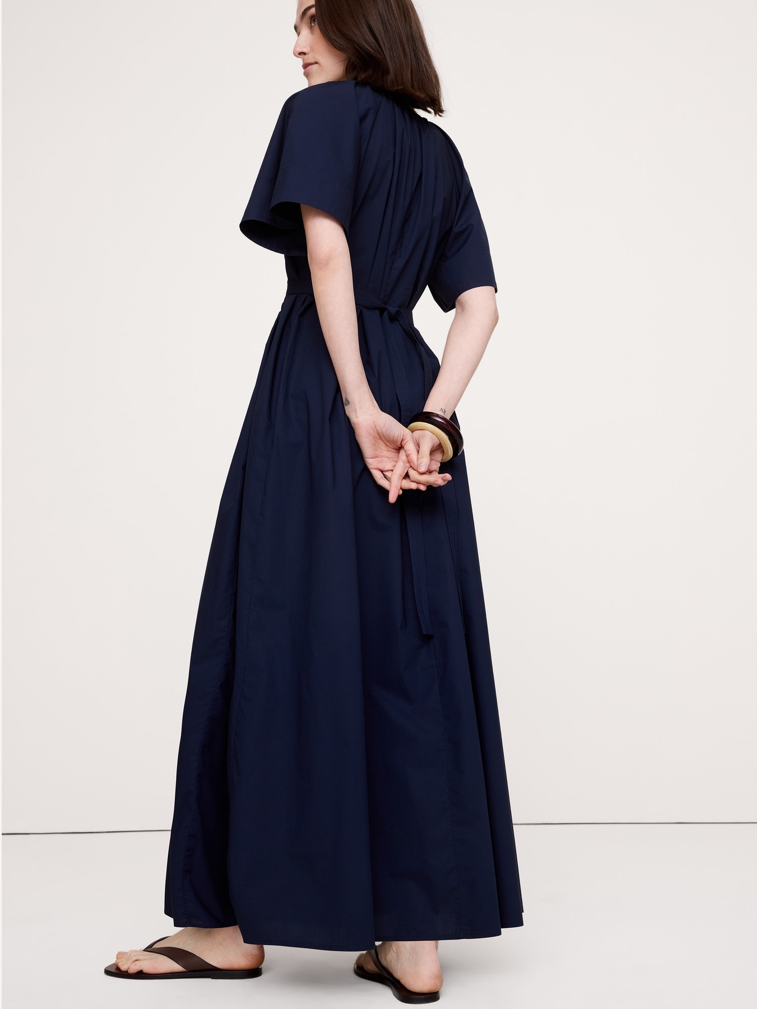 Tie-Back Maxi Dress