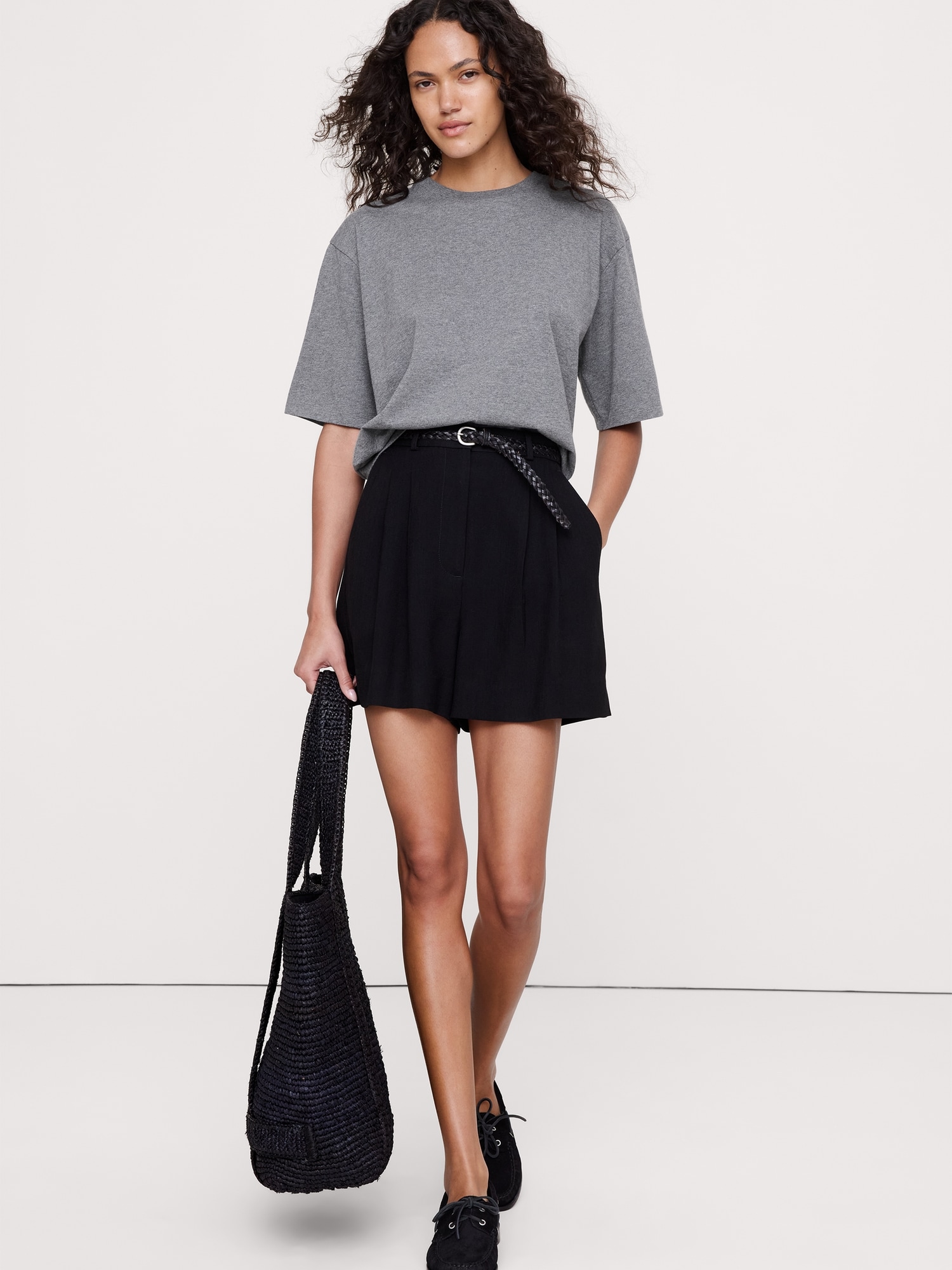 オーバーサイズ ヴィンテージ コットンTシャツ-2