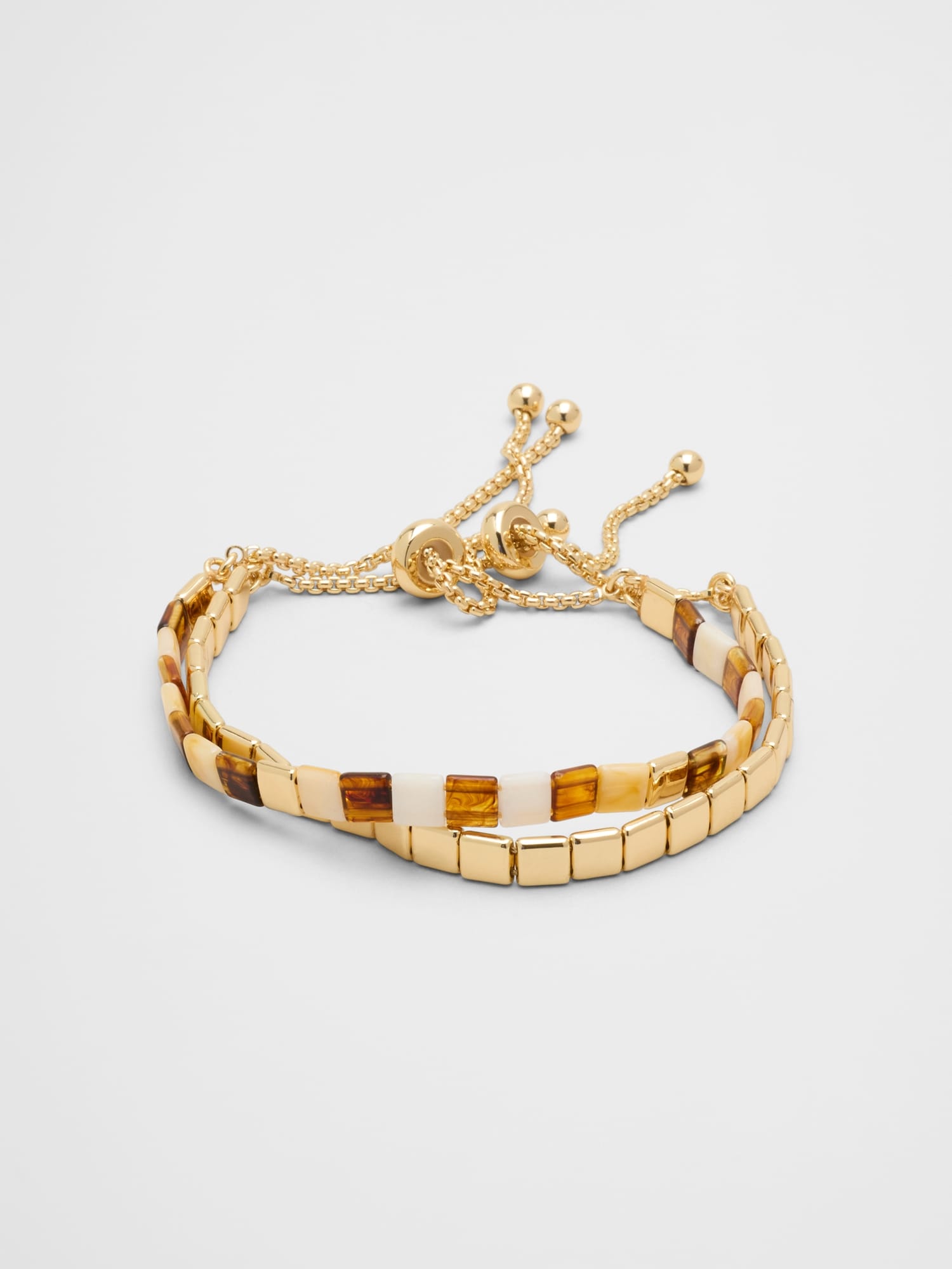 Pull Through Chicklet Bracelet Set