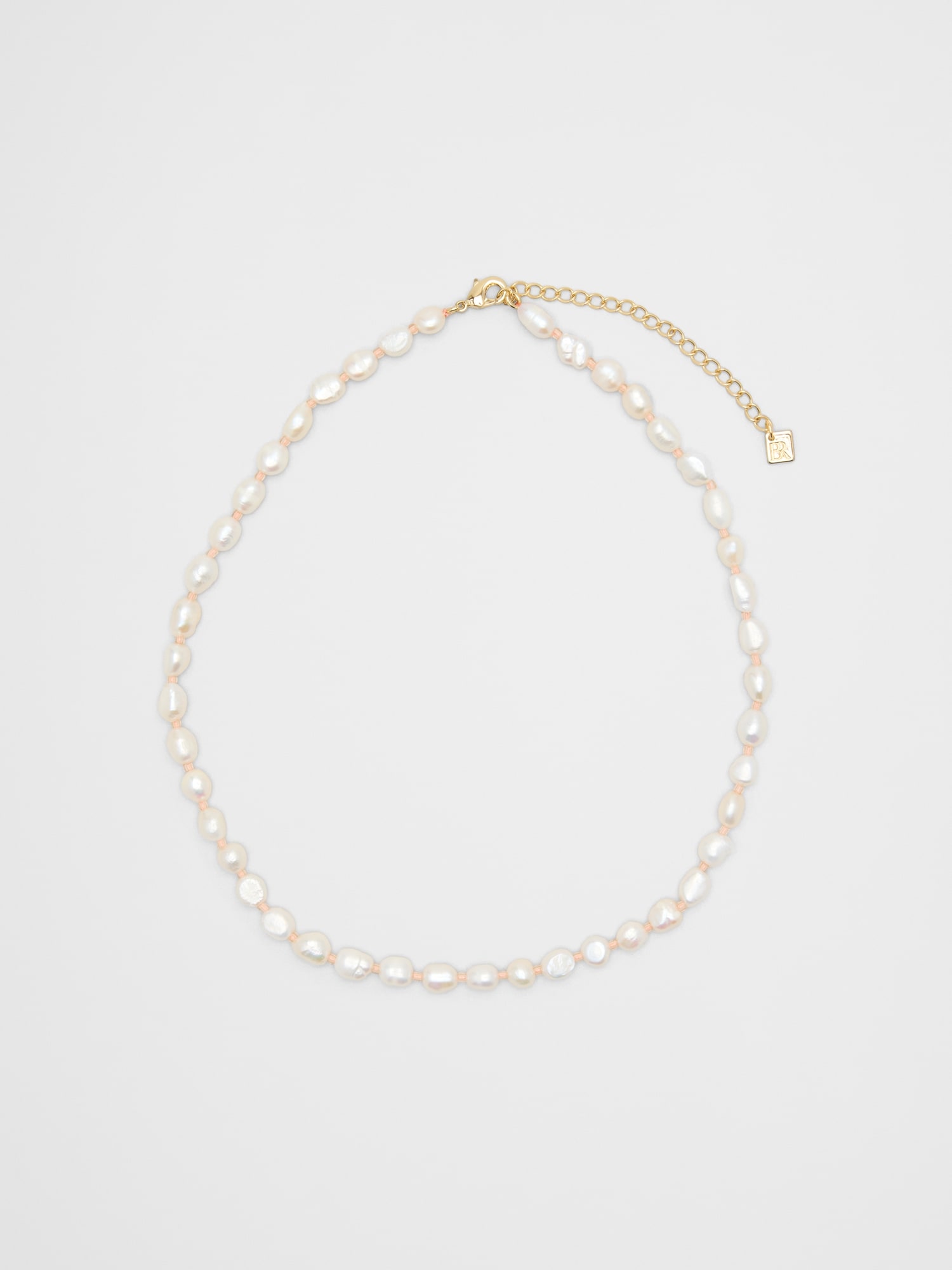 Pearl Colored Station Necklace