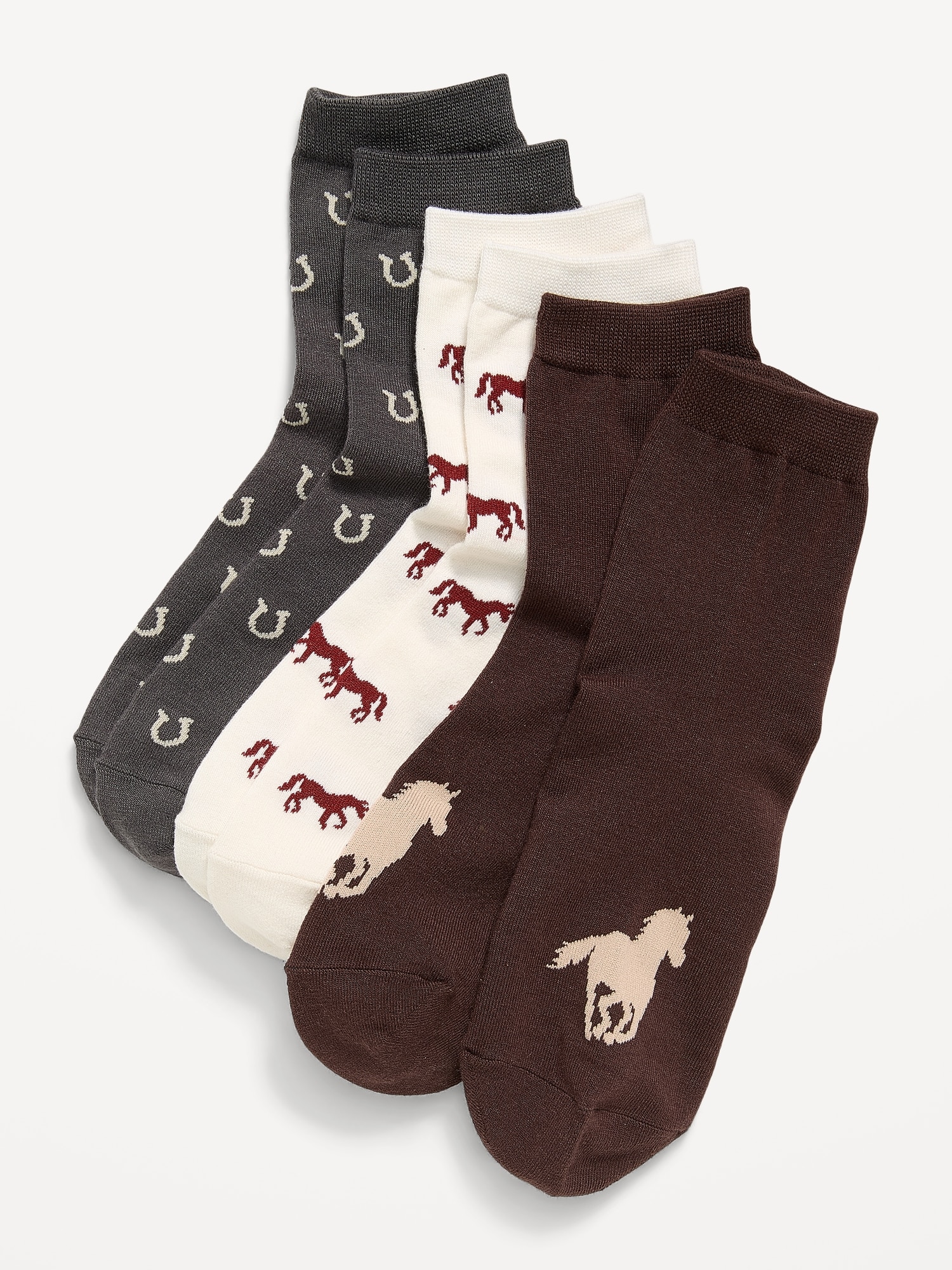 CHAUSSETTES COURTES DE FANTAISIE (PAQUET DE 3 PAIRES)