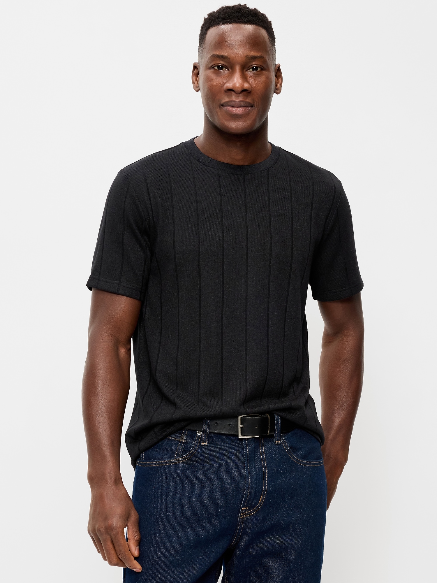 T-SHIRT EN TRICOT DÉCONTRACTÉ