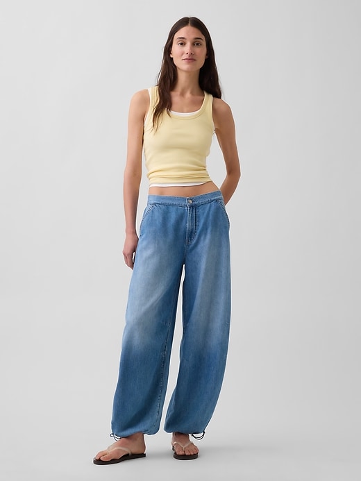 Mid Rise UltraSoft Horseshoe Jeans | Gap