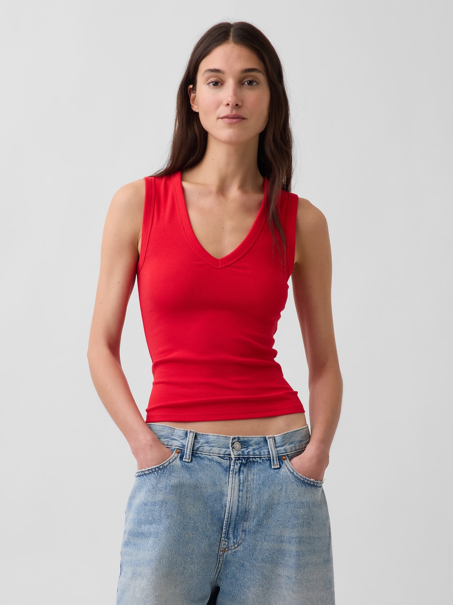 Modern V-Neck Tank Top