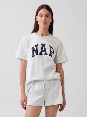 NAPロゴ オーバーサイズ パジャマTシャツ