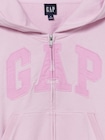 フレンチテリー オーバーサイズ GAPロゴ ジップアップパーカー-1