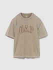 ヘビーウェイト GAPロゴ リラックスフィット クロップドTシャツ-0