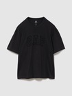 ヘビーウェイト GAPロゴ リラックスフィット クロップドTシャツ-0