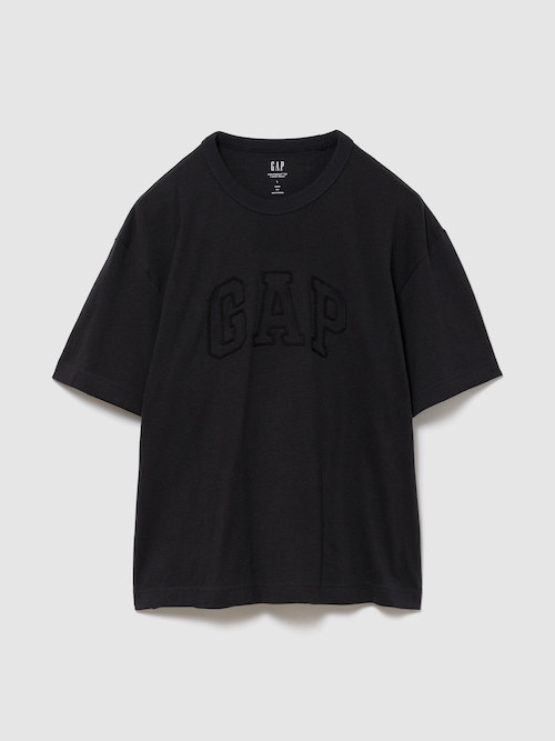 ヘビーウェイト GAPロゴ リラックスフィット クロップドTシャツ