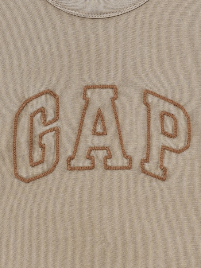 ヘビーウェイト GAPロゴ リラックスフィット クロップドTシャツ-1