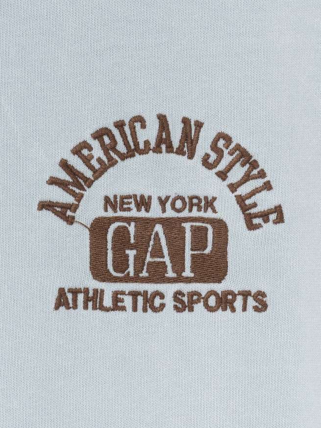 ヘビーウェイト GAPロゴ リラックスフィット クロップドTシャツ-1