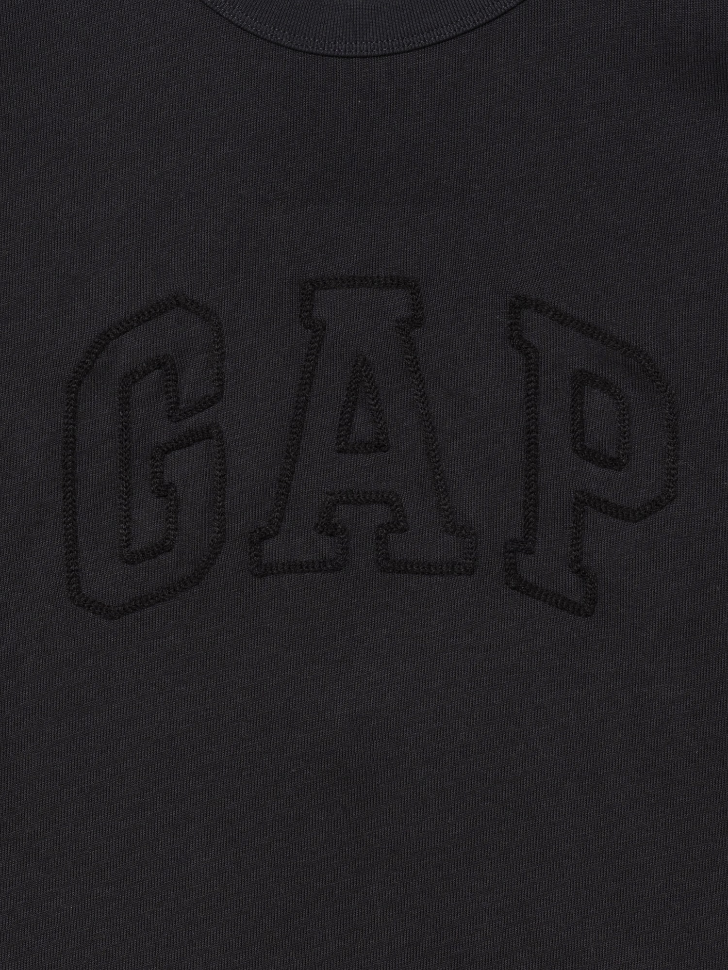 ヘビーウェイト GAPロゴ リラックスフィット クロップドTシャツ-1
