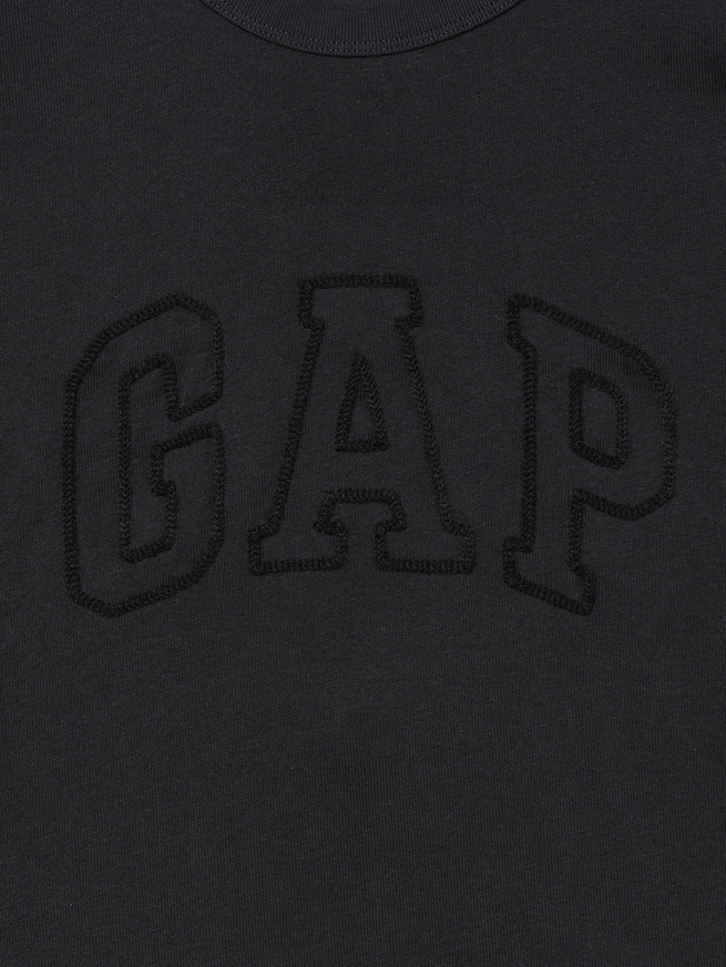 ヘビーウェイト GAPロゴ リラックスフィット クロップドTシャツ-1
