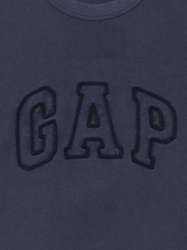 ヘビーウェイト GAPロゴ リラックスフィット クロップドTシャツ-1