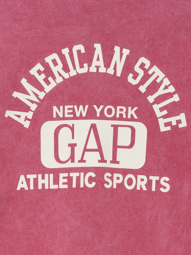 ヘビーウェイト GAPロゴ リラックスフィット クロップドTシャツ-3