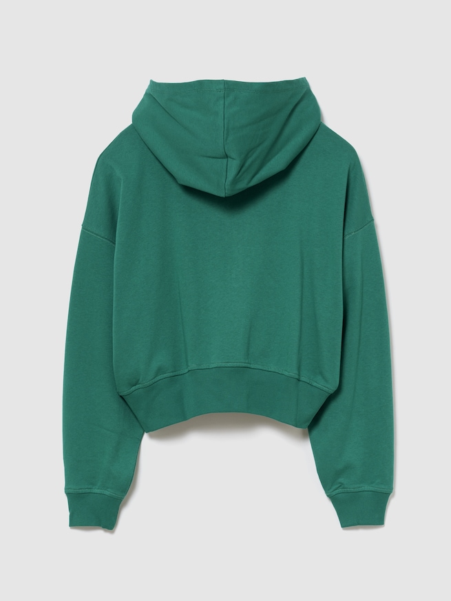 フレンチテリー オーバーサイズ GAPロゴ ジップアップパーカー-1