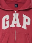 フレンチテリー オーバーサイズ GAPロゴ ジップアップパーカー-1