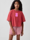 オーバーサイズ グラフィックTシャツ (キッズ)-0