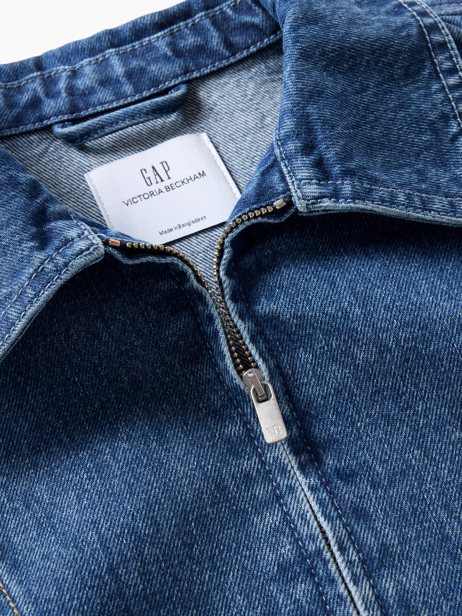 Gap &times; Victoria Beckham デニム ジップアップシャツ-6