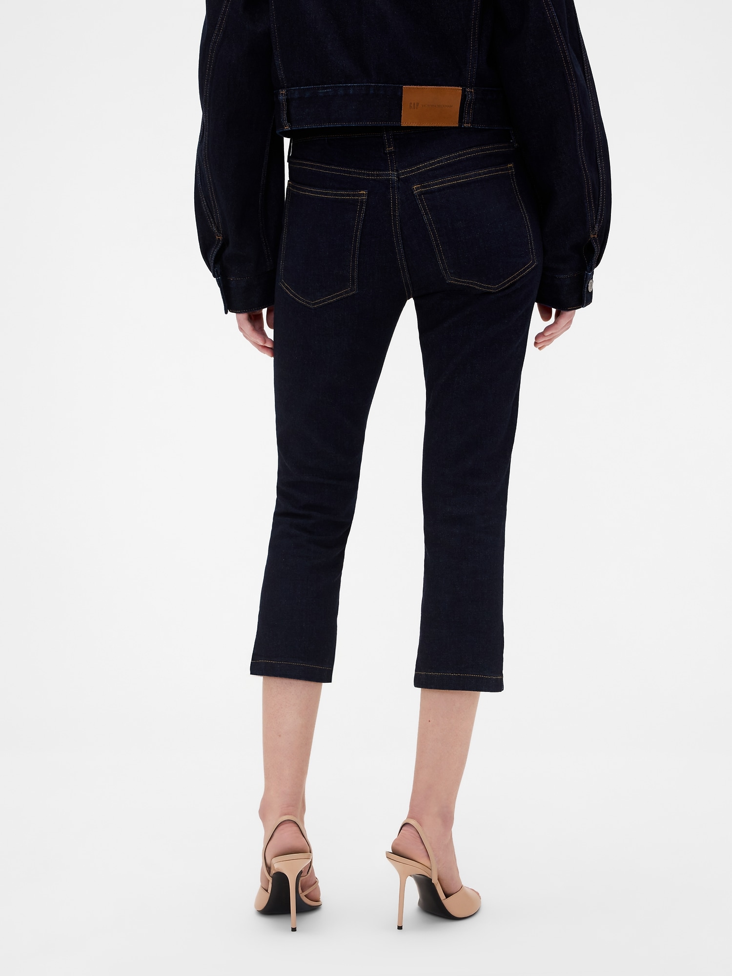 Gap &times; Victoria Beckham ローライズ カプリデニム-3