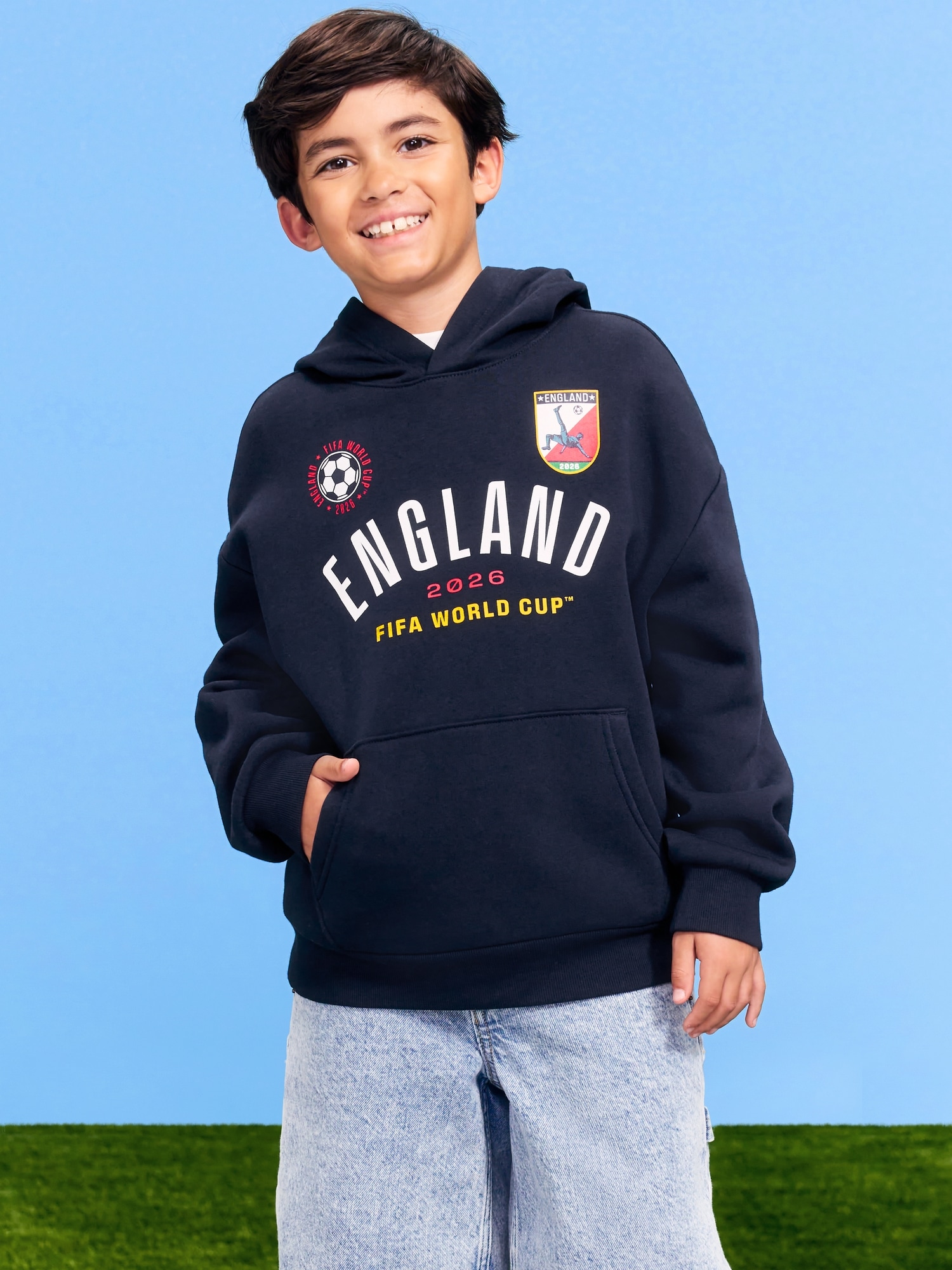 FIFA World Cup 26™ England Oversized Pullover Hoodie for Boys